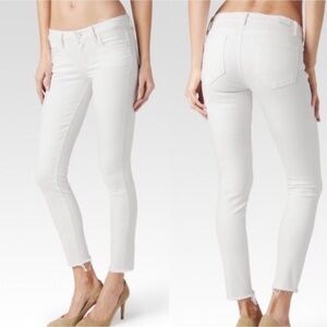 PAIGE Verdugo Crop White Denim Jeans Size 24
